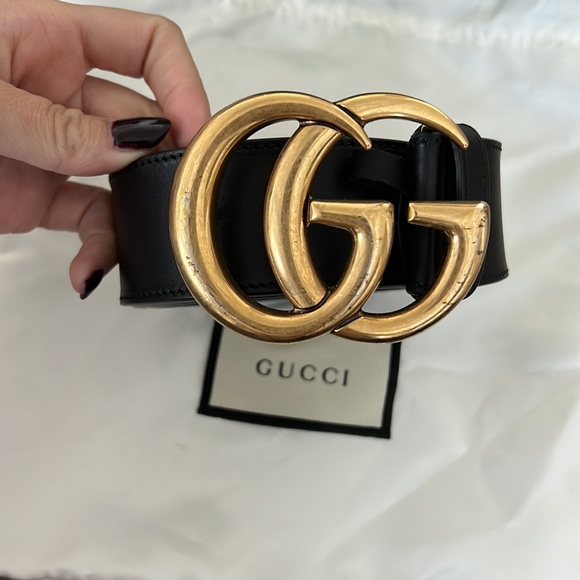 Gucci Marmont wide belt- GG belt - Picture 5 of 9
